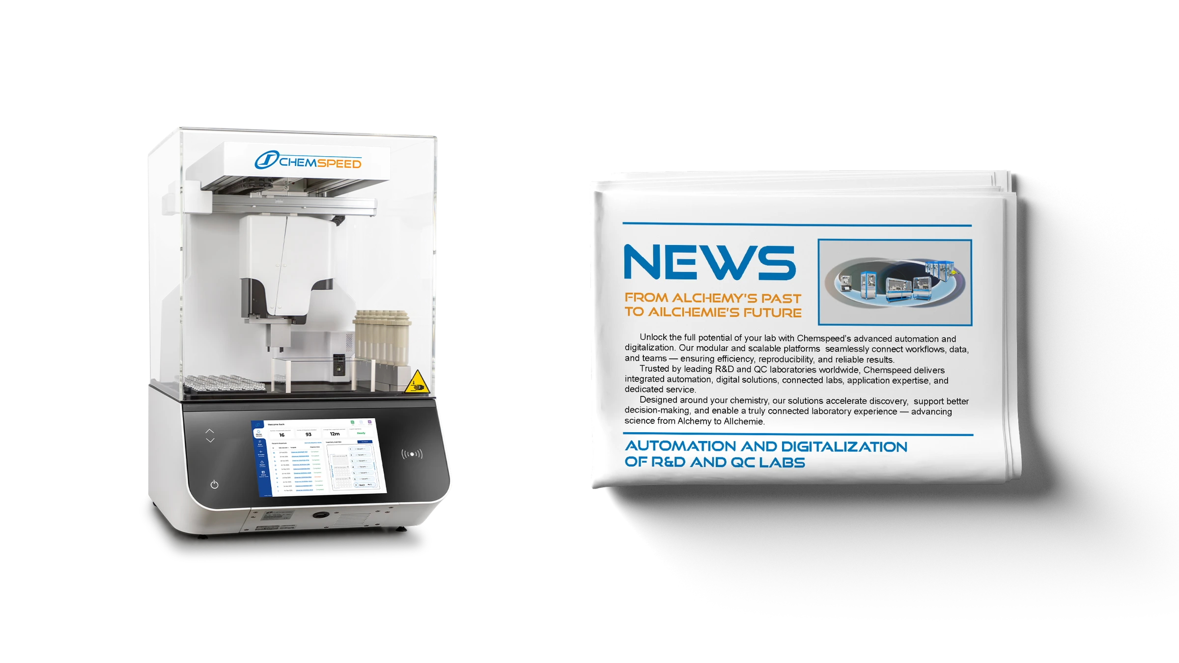 Corporate News Mockup  and Crystal Powderdose